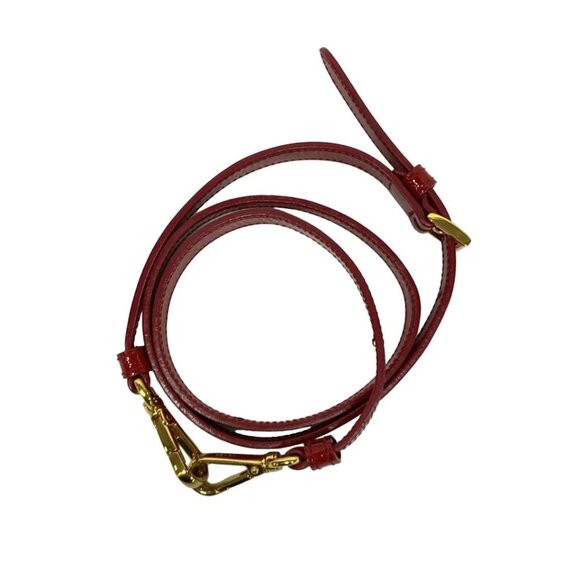 PRADA Galleria Mini Bag Red Patent Leather Handbag 738-082725 - Picture 8 of 14